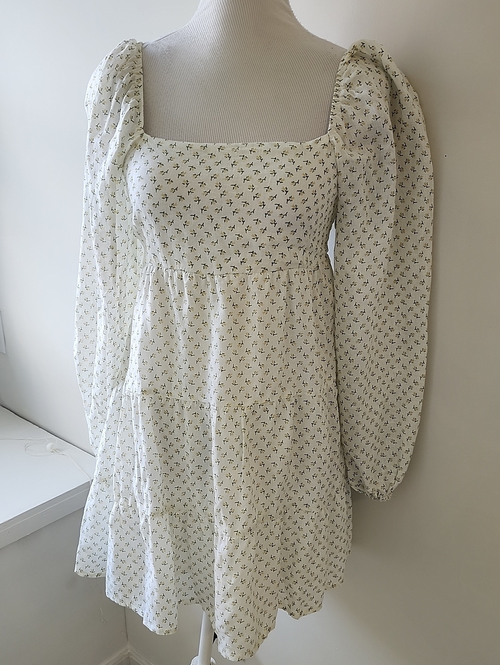 Faithful the brand dress Mini Morissa Size 4 Linen  Cottagecore
